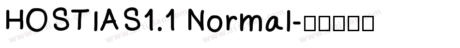 HOSTIAS1.1 Normal字体转换